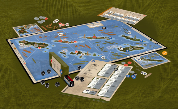Axis & Allies Guadalcanal Game Setup 2366