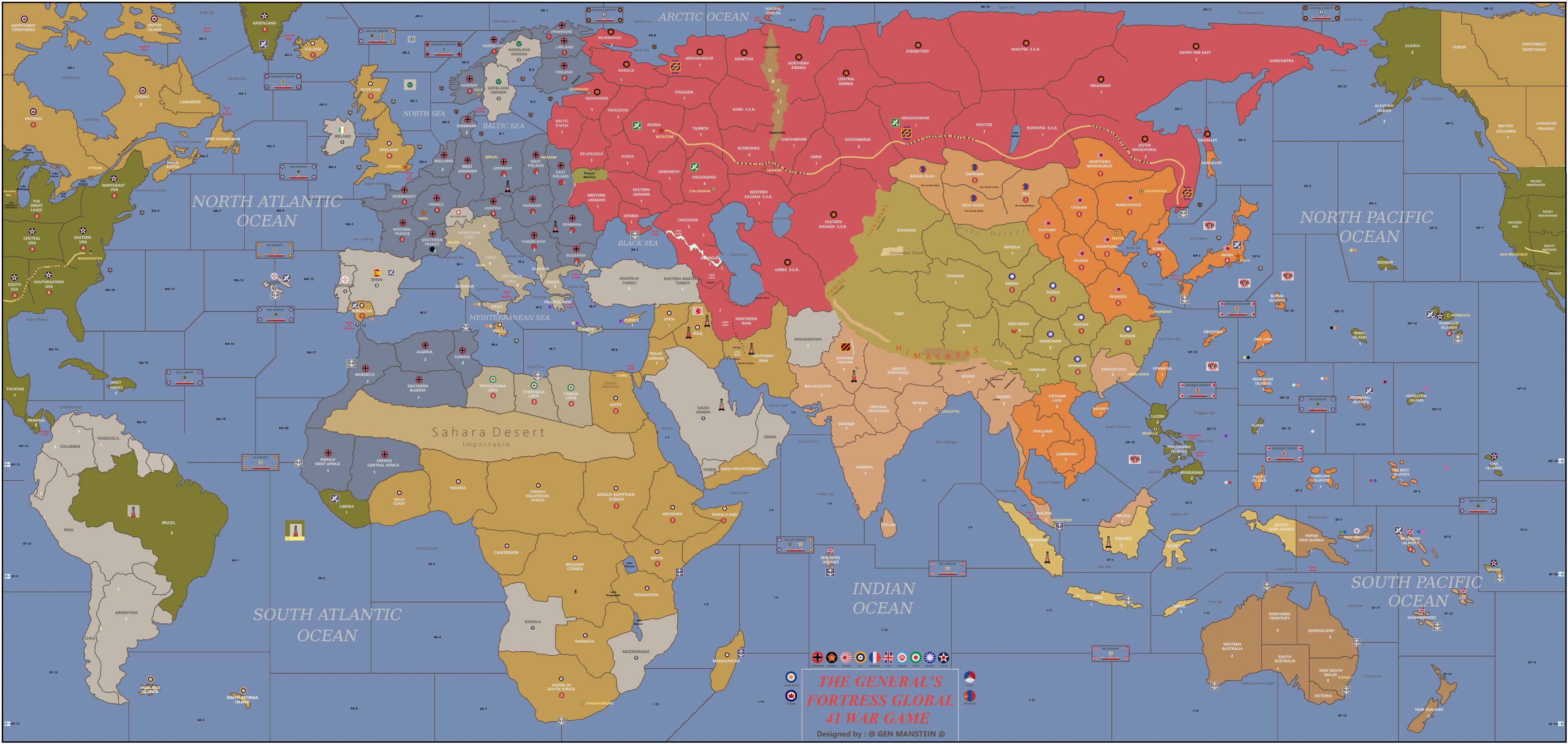 GEN MANSTEIN’S 1941 Global War Game | Axis & Allies .org Forums