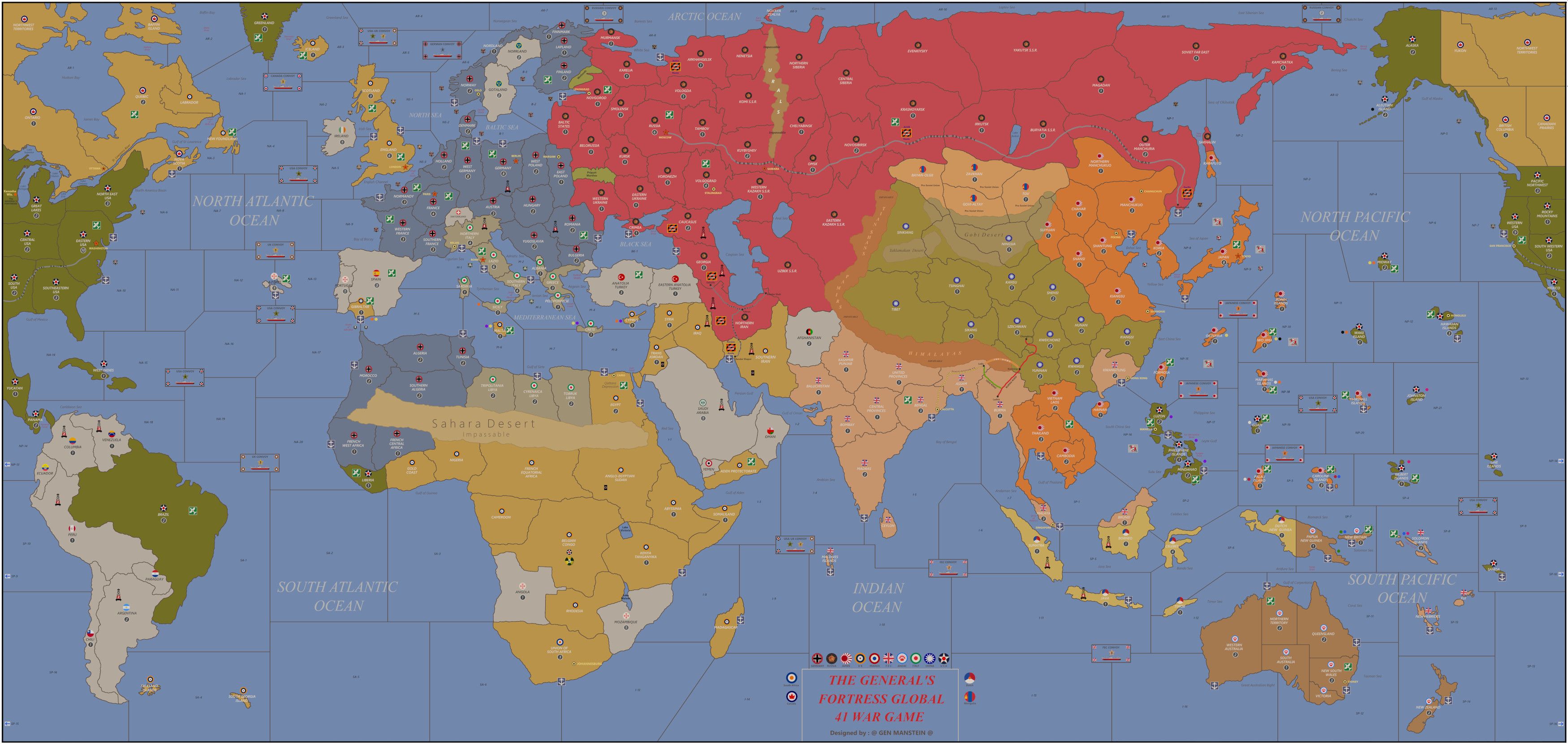 GEN MANSTEIN’S 1941 Global War Game | Axis & Allies .org Forums