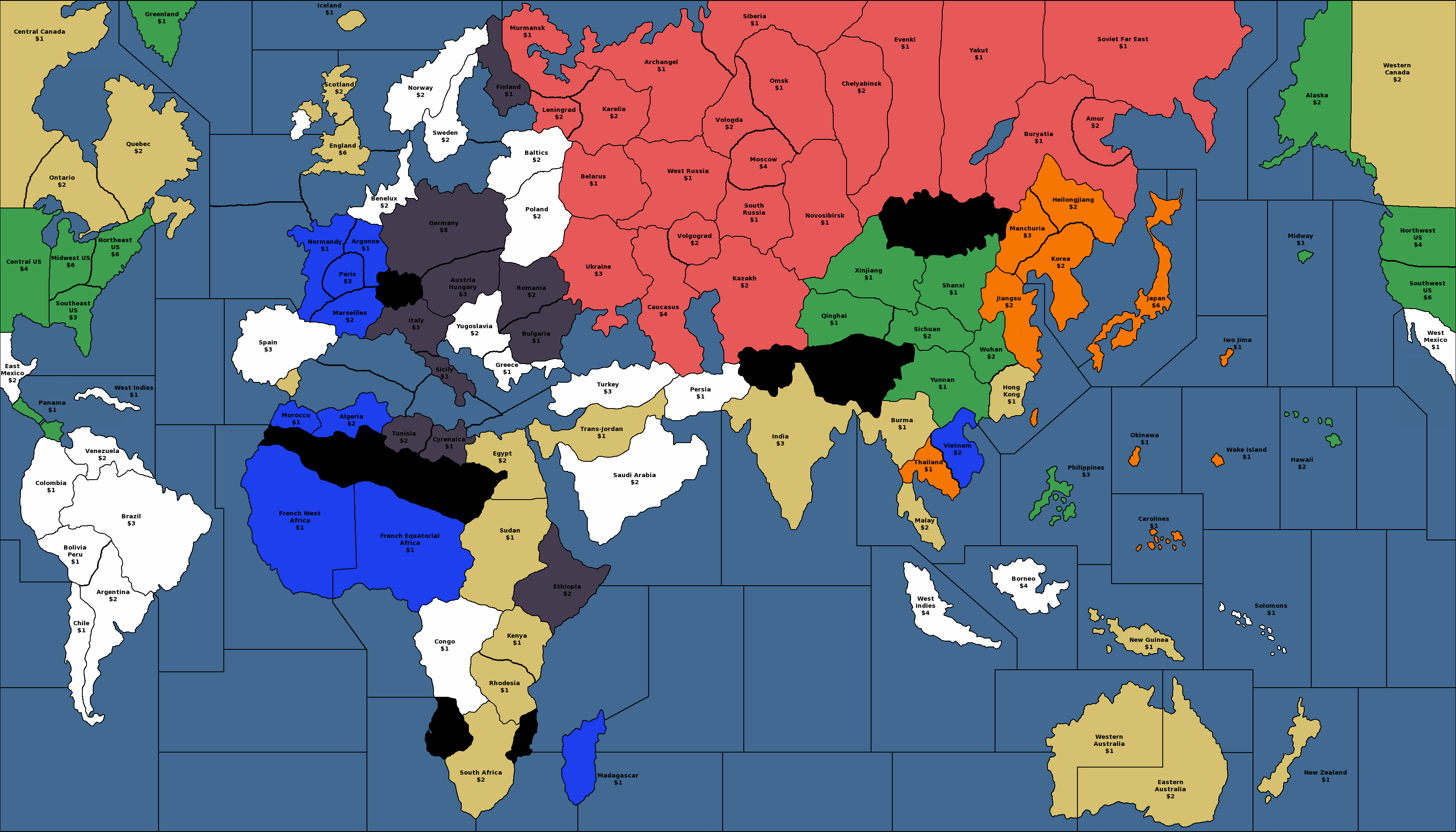 Axis & Allies 1942 Second Edition Preview: Map and Setup