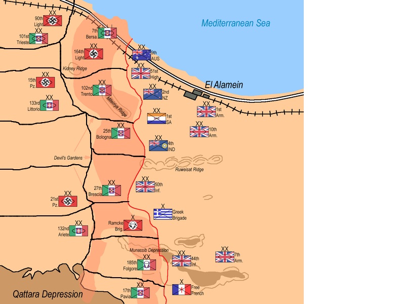 El Alamein Battle Map Animated