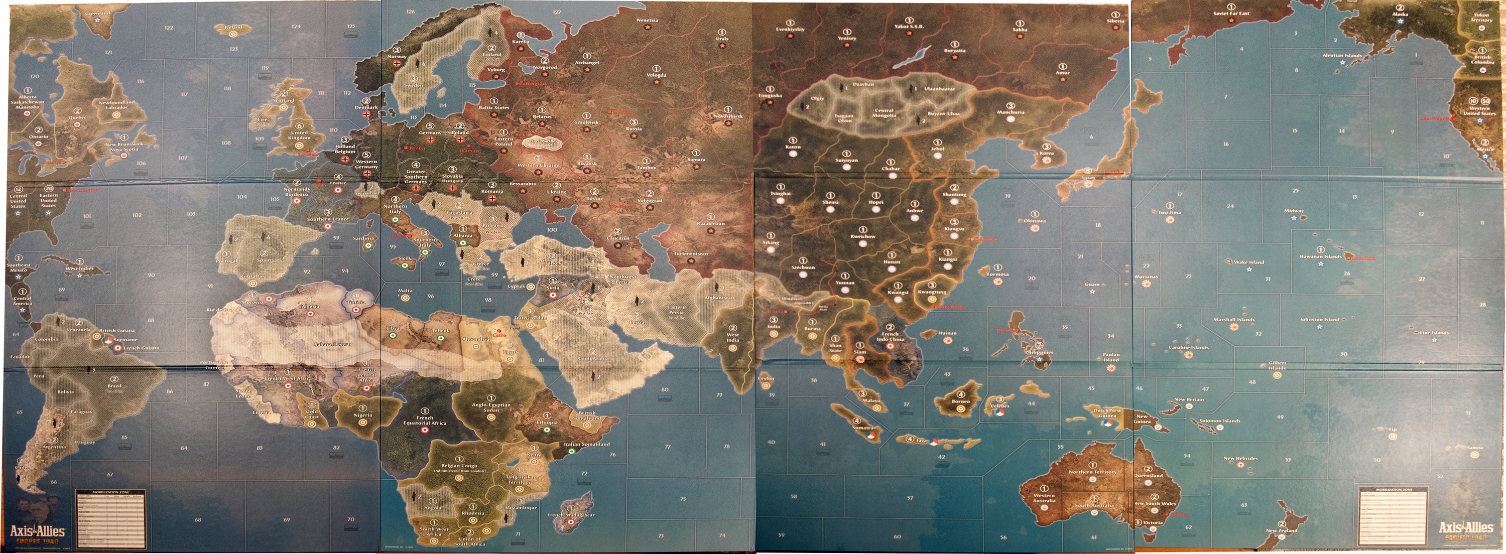 Axis & Allies 1942 Second Edition Preview: Map and Setup