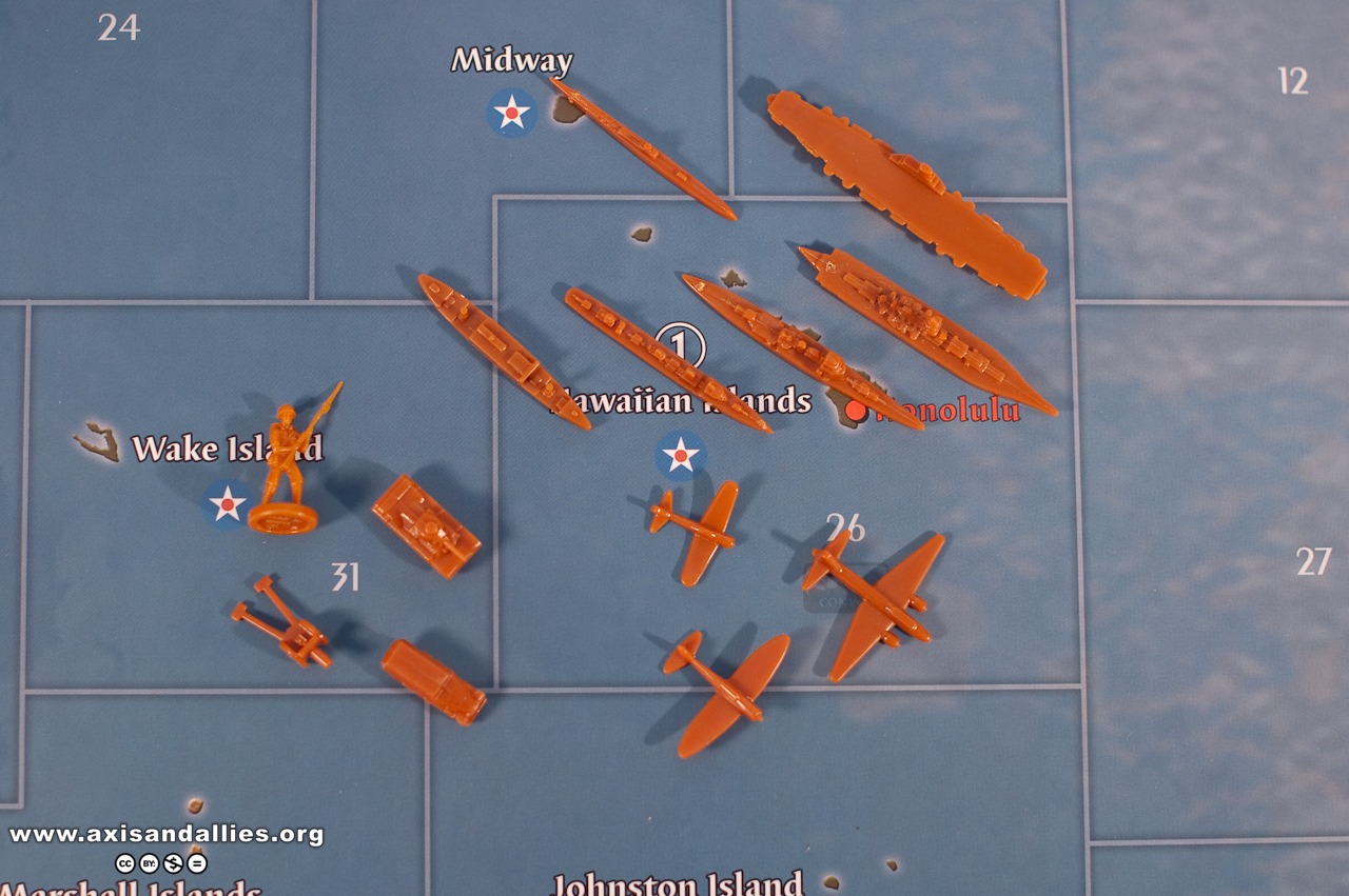 Axis & Allies Pacific 1940 Japan Units (Top) 2639